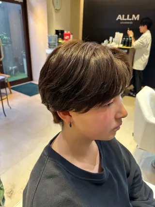 ショート パーマ メンズ カルマパーマ韓国ヘア shiryuのヘアスタイル