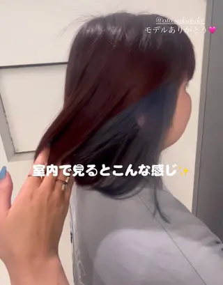 カラー 安藤 亜由樹のヘアスタイル