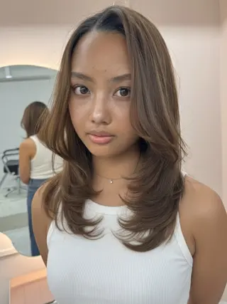 ミディアム SHINO 渋谷/海外ヘア✨️のヘアスタイル