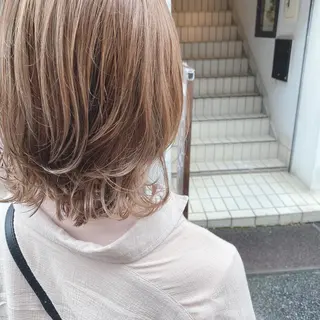 ミディアム カラー カットカラーモデル BASSA上石神井店のヘアスタイル