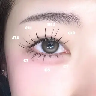 マツエク・マツパ 🩶LED＆ダブル フラットRAN🪽のマツエク・マツパデザイン