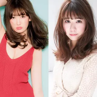 セミロング 髪質改善縮毛矯正 専門店のヘアスタイル
