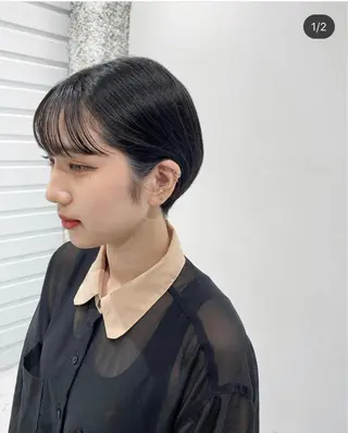 ショート カラー ヘアアレンジ 【姫カット】 ナカムラコウキのヘアスタイル