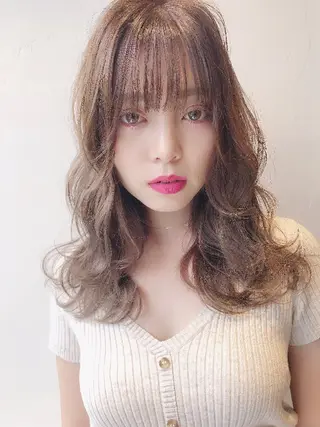 セミロング Hair make genie所属・シノヅカ ケンゾーのヘアスタイル