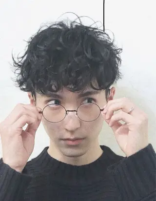 パーマ メンズ 川口開世 short cutのヘアスタイル