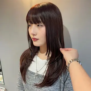 ロング Mimi🎀ブリーチ なし透明感 Ｗカラーのヘアスタイル