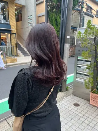 セミロング カラー 似合わせヘア🫶🏻 つきいてるみのヘアスタイル