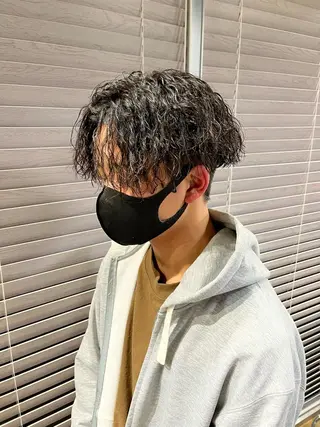 ミディアム カラー パーマ ヘアアレンジ メンズ 💎髪質改善特化💎 RUITOのヘアスタイル