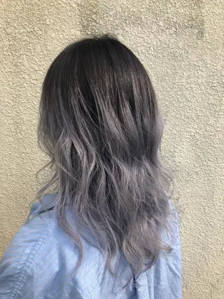 カラー ダブルスキルエクステ /羽エクステ白石宇由のヘアスタイル