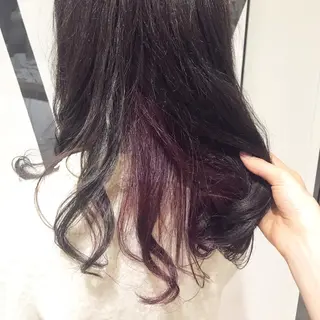 セミロング カラー ヘアアレンジ 🫧柔色/トレンド カラー/川辺晴加のヘアスタイル