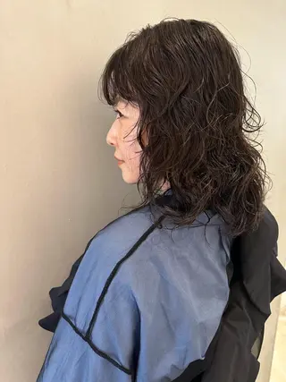 ミディアム カラー パーマ iizuka akiのヘアスタイル