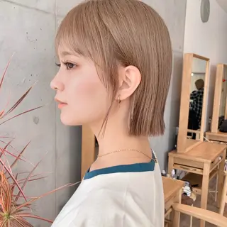 ショート カラー ヘアアレンジ パーマ/暖色/ボブ イワタテ🇰🇷のヘアスタイル