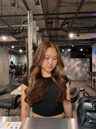 カラー 透明感ベージュ🤎 ナチュラルレイヤーのヘアスタイル