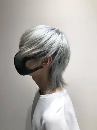 ショート カラー メンズ ハイトーン×レイヤー /遠藤将太のヘアスタイル