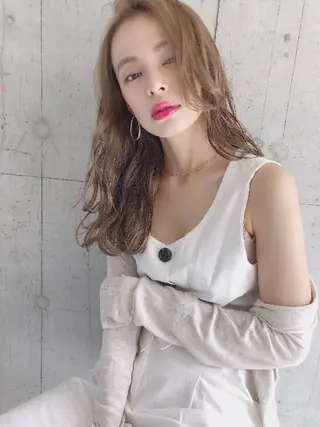 セミロング Hair make genie所属・シノヅカ ケンゾーのヘアスタイル