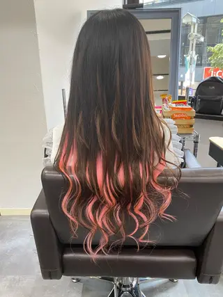 ロング カラー ヘアアレンジ 清水 由佳のマツエク・マツパデザイン