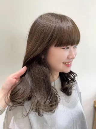 セミロング カラー 暖色カラー/ダブル カラー/名古屋/辻のヘアスタイル