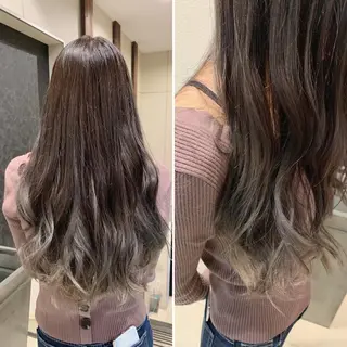 ロング カラー 藤本 麻衣のヘアスタイル