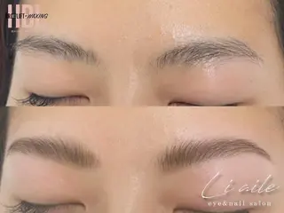 アイブロウ Li aile - eye&nailsalon -所属・Li aile 【リエル】上本町店のマツエク・マツパデザイン