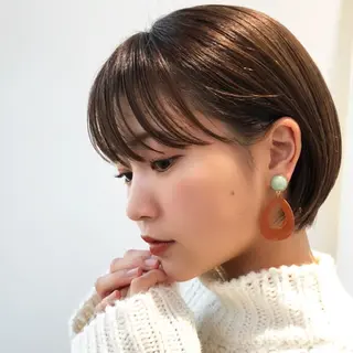 ショート カラー レイヤー×髪質改善✨ 渋谷/佐藤侑哉のヘアスタイル