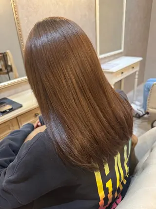 セミロング カラー 仲井 康己のヘアスタイル