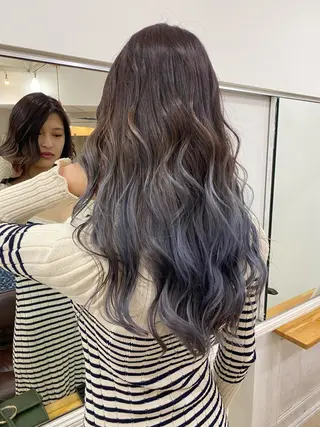 ロング カラー メンズ 🧡可愛い色落ち🧡 ハイトーン特化🧡のヘアスタイル