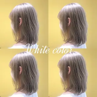 ミディアム カラー ウルフカット ハッシュカット/七海のヘアスタイル