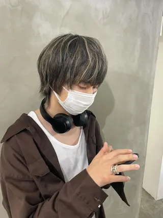 カラー メンズ 🦄垢抜けボブ特化× 暖色カラー未来🦄のヘアスタイル