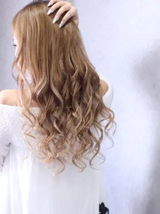 ロング チビ編み込みエクステ シールEXどぅ〜すのヘアスタイル