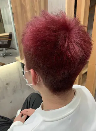 ショート カラー hair salon mementoのヘアスタイル