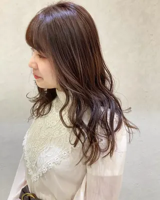 ロング カラー nono/パーマ /顔まわりカット🐈のヘアスタイル
