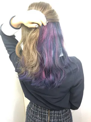 セミロング カラー 日高 香織のヘアスタイル