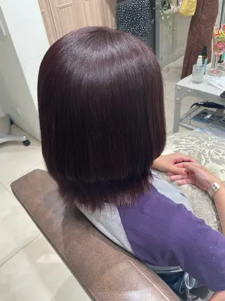 ミディアム mion🦋韓国ヘア 透明感カラー🫧のヘアスタイル
