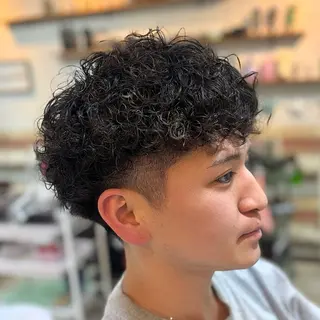 ショート パーマ メンズ 💥桜木町メンズ専門 💥ルキのヘアスタイル