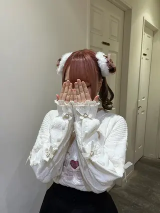 ヘアアレンジ エクステ🎀 暖色カラー🎀amiのヘアスタイル