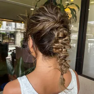 セミロング ヘアアレンジ 大人可愛い:: Rioのヘアスタイル