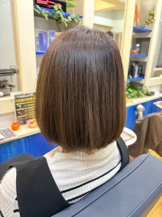 ミディアム カラー 細川武琉/艶カラー /Aqua limeのヘアスタイル