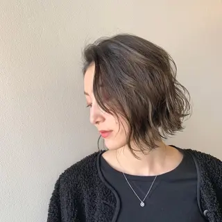 ミディアム カラー ヘアアレンジ 江藤 星史のヘアスタイル