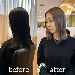 ミディアム カラー 伊藤 皓亮のヘアスタイル