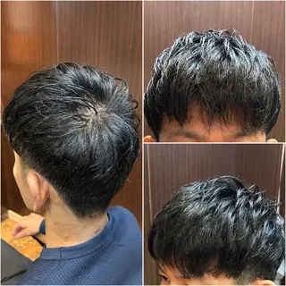 ショート カラー メンズ 根尾 海咲のヘアスタイル
