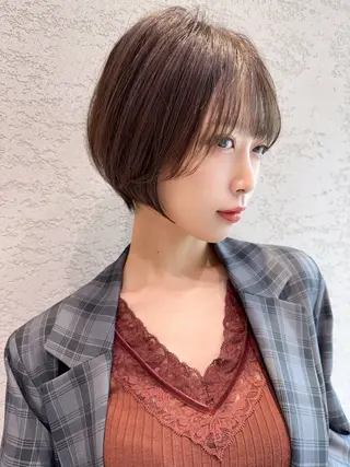 ショート カラー 縮毛矯正✨🫧 レイヤー川村利幸のヘアスタイル