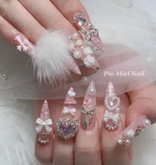 ネイル HANA 長さだしのネイルデザイン