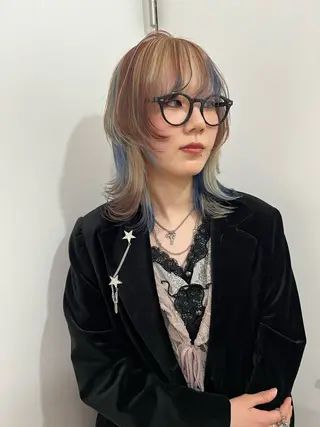 ミディアム 💥ウルフカット デザインあんな💥のヘアスタイル