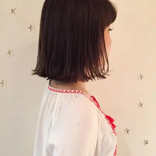 ミディアム 市川 千夏のヘアスタイル