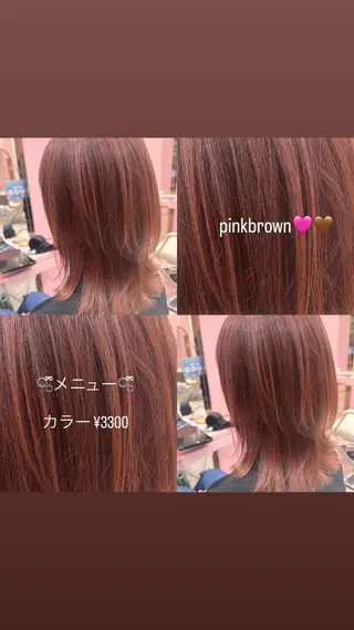 カラー 🍒Megumi /暖色寒色系カラーのヘアスタイル