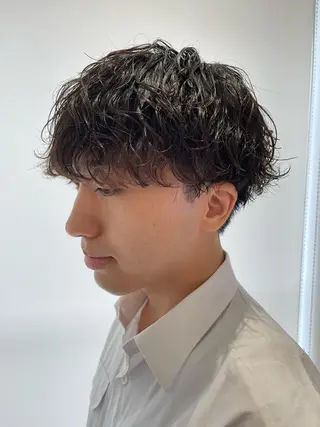 ショート パーマ メンズ メンズパーマ特化/ メッシュ/薫/店長のヘアスタイル