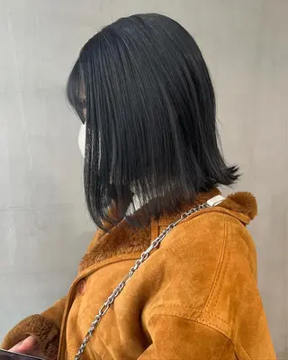ミディアム カラー パーマ ヘアアレンジ メンズ キッズ ネイル マツエク・マツパ アイブロウ ウルフレイヤーカット /チヒロのヘアスタイル