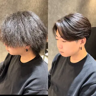 メンズ センターパート ／植田のヘアスタイル