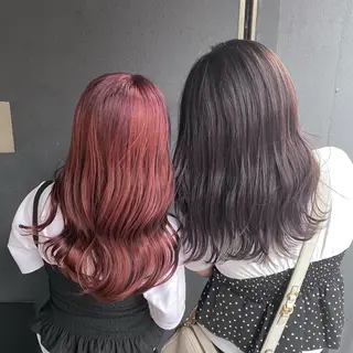 ロング カラー マンツーマン女性 美容師 奏のヘアスタイル