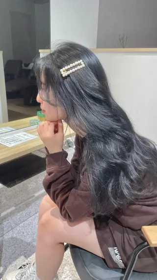 ロング カラー ヘアアレンジ トレンドレイヤー カット/mihoのヘアスタイル